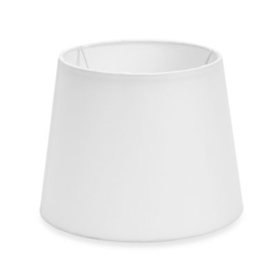 small white drum lamp shade