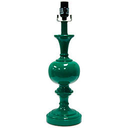 Mix & Match Medium Lamp Collection with Abbey Base in Green
