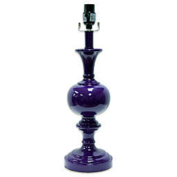 Mix & Match Medium Lamp Collection with Abbey Base in Purple