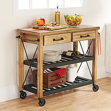 Crosley Roots Rolling Rack Industrial Kitchen Cart. View a larger version of this product image.