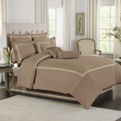 Wamsutta® Baratta Stitch Comforter Set in Canvas | Bed ...