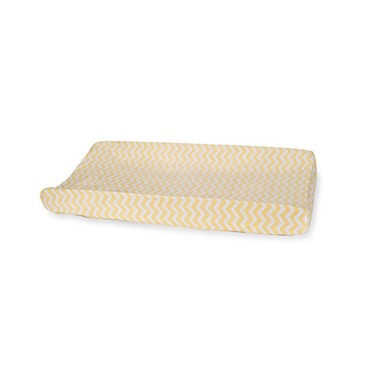 Carter's® Mix & Match Zigzag Velour Changing Pad Cover in Yellow Bed Bath & Beyond