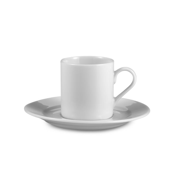 Everyday White By Fitz And Floyd Rim Demitasse Cup And Saucer