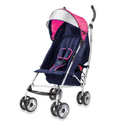 pink infant stroller