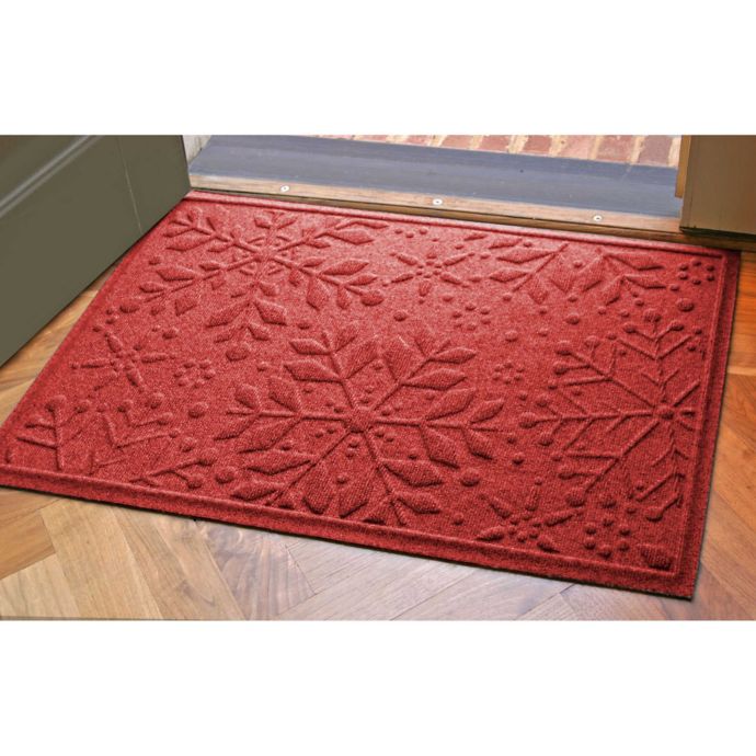 Weather Guard™ 23Inch x 35Inch Snowflake Door Mats Bed Bath & Beyond