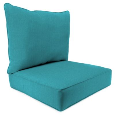 24 Inch X 24 Inch 2 Piece Deep Seat Chair Cushion In Husk Texture