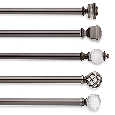Cambria&reg; Premier Complete Decorative Window Hardware in Graphite. View a larger version of this product image.