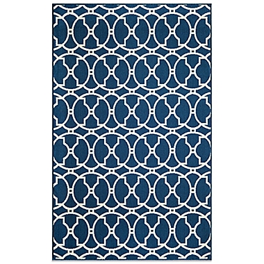 Momeni Baja Indoor/Outdoor Rug in Indigo. View a larger version of this product image.