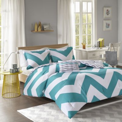 Mi Zone Libra Duvet Cover Set In Grey Bed Bath Beyond