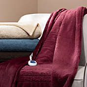 Beautyrest&reg; Berber Solid Microlight Heated Throw Blanket