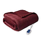 Alternate image 0 for Beautyrest&reg; Berber Solid Microlight Heated Throw Blanket in Garnet