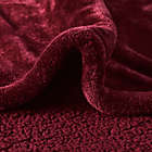 Alternate image 2 for Beautyrest&reg; Berber Solid Microlight Heated Throw Blanket in Garnet