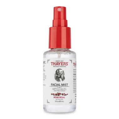 Thayers&reg; 3 oz. Trial Size Rose Petal Witch Hazel Facial Mist with Aloe Vera Toner. View a larger version of this product image.
