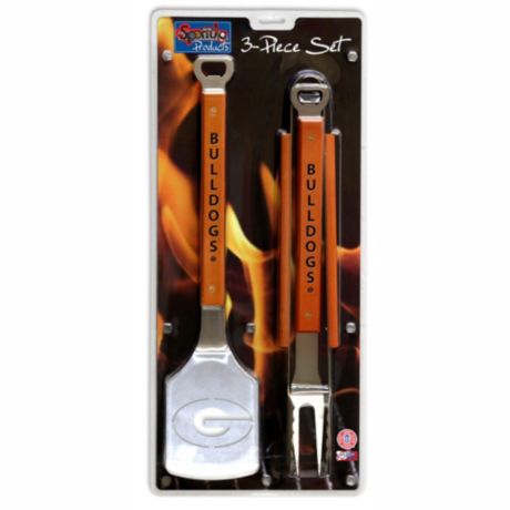 you the fan georgia bulldogs 3 piece bbq se