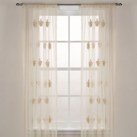 fleur de lis curtains kitchen