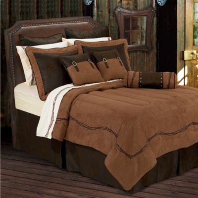 Hiend Accents Barbwire 7-Piece King Comforter Set In Tan