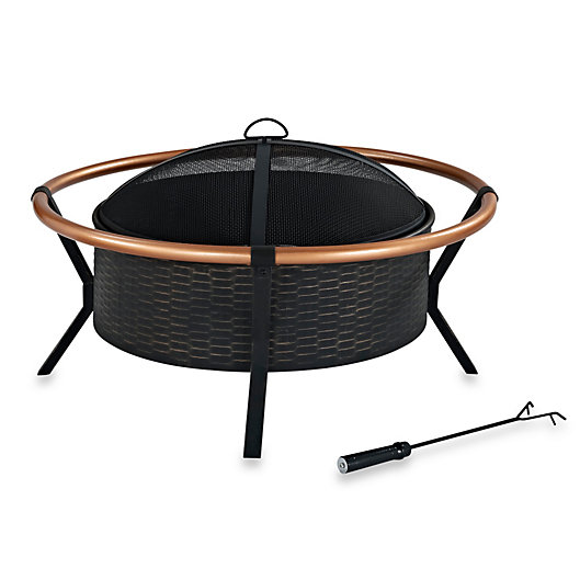 Alternate image 1 for Crosley Yuma Copper Ring Wood Burning Fire Pit in Copper
