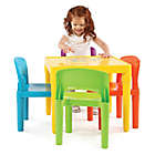 Alternate image 1 for Tot Tutors Snap-Together 5-Piece Table and Chairs Set in Vibrant Multicolor