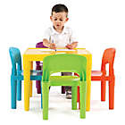 Alternate image 2 for Tot Tutors Snap-Together 5-Piece Table and Chairs Set in Vibrant Multicolor