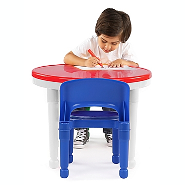 Humble Crew 2-In-1 Building Block Compatible Activity Table and Chairs Set. View a larger version of this product image.