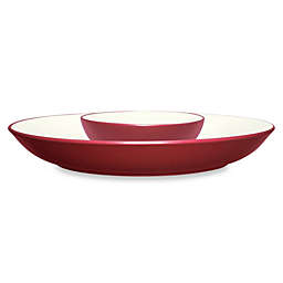 Noritake® Colorwave Chip and Dip Serving Bowl in Raspberry