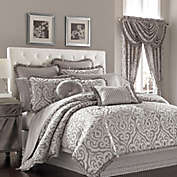 J. Queen New York&trade; Luxembourg King Duvet Cover Set in Antique Silver