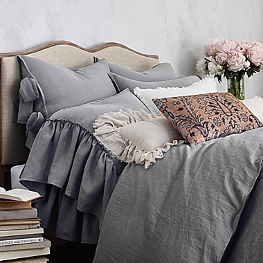 Wamsutta&reg; Vintage Abigall European Pillow Sham in Grey. View a larger version of this product image.