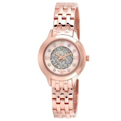 armitron watch rose gold
