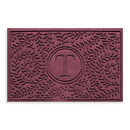 Weather Guard™  Boxwood Monogrammed "T" 23-Inch x 35-Inch Door mat