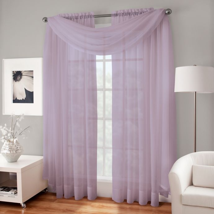 Outstanding voile valance Crushed Voile Sheer Scarf Valance Bed Bath Beyond
