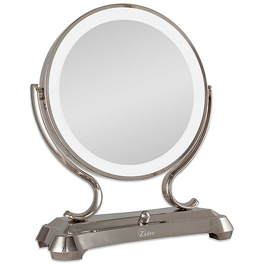 Zadro 1x 5x Magnifying Oversized, Lighted Make Up Mirror With Magnification