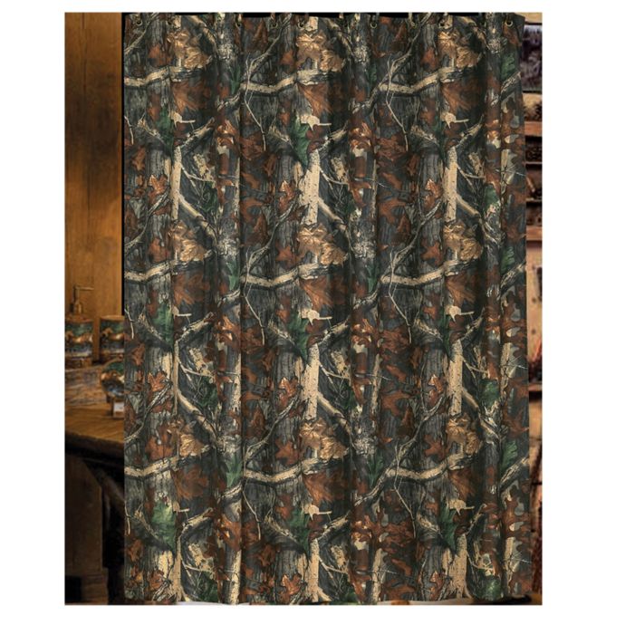 Hiend Accents Oak Camo Shower Curtain Bed Bath Beyond