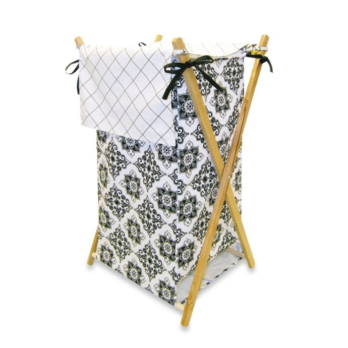 Trend Lab Versailles Black And White Hamper Bed Bath Beyond
