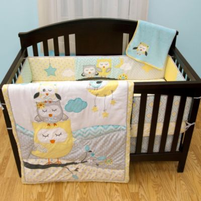 owl crib bedding set