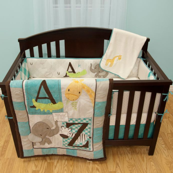 Baby S First By Nemcor A To Z Crib Bedding Collection Bed Bath