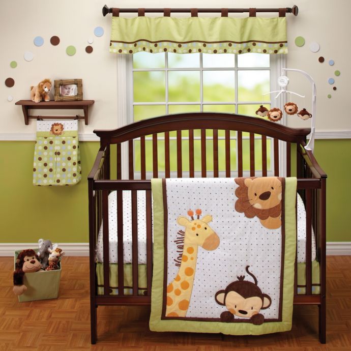 Little Bedding By Nojo Jungle Pals 3 Piece Crib Bedding Set Bed