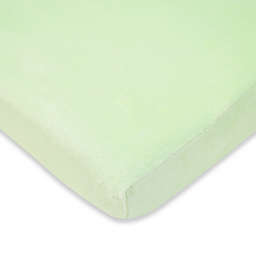 TL Care® Heavenly Soft Chenille Fitted Crib Sheet in Celery