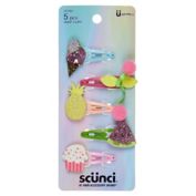 Scunci&reg; 5-Pack Novel Snap Clips
