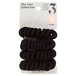 Conair® The Curl Collective 4-Pack Hair Spirals in Black