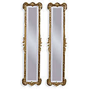 Bassett Mirror Company Helena 2-Panel 12-Inch x 50-Inch Mirror in Antique Gold