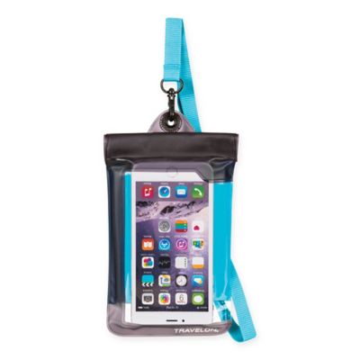 Travelon&reg; Waterproof Smart Phone/Digital Camera Pouch in Blue