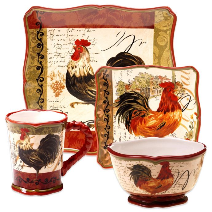 Certified International Tuscan Rooster Dinnerware Collection Bed Bath and Beyond Canada