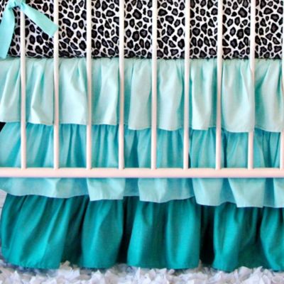 leopard print crib bedding