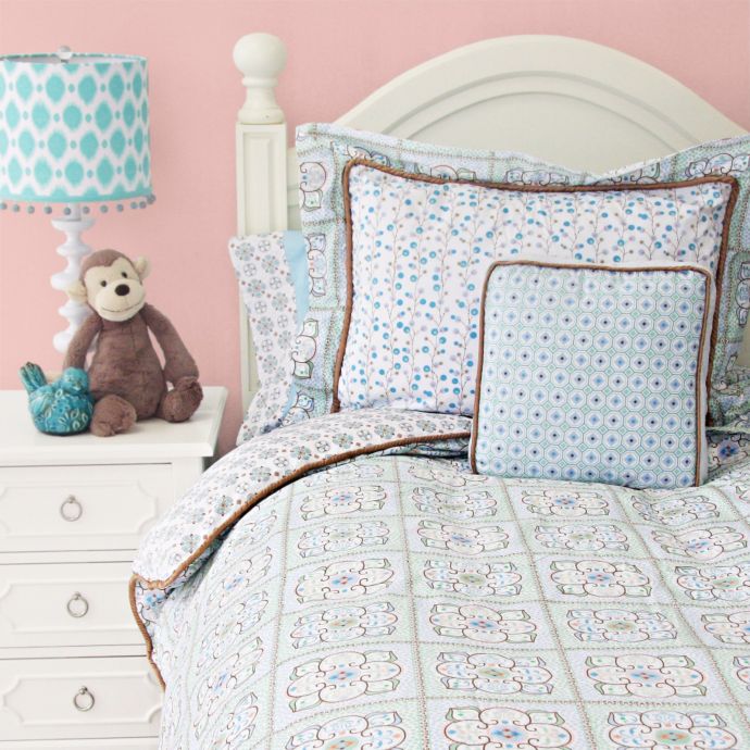 Caden Lane® Modern Vintage Bedding Collection in Blue Bed Bath & Beyond
