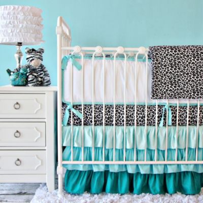 leopard print crib bedding