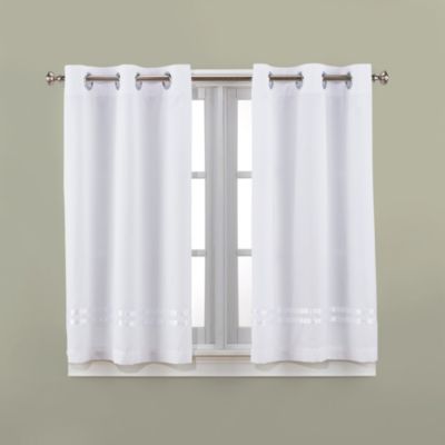 bathroom window drapes