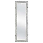 Alternate image 0 for MCS Industries&reg; 53.5-Inch x 17.5-Inch Rectangular Woodgrain Over-The-Door Mirror in Grey
