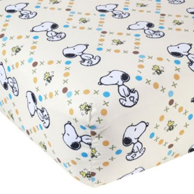 snoopy crib sheet