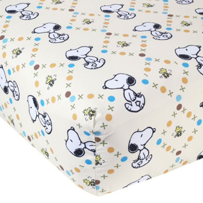 Lambs Ivy Bff Snoopy Fitted Crib Sheet Bed Bath Beyond