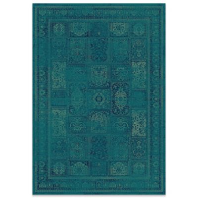 Safavieh Vintage 63-Inch x 90-Inch Panel Rug in Turquoise/Multi